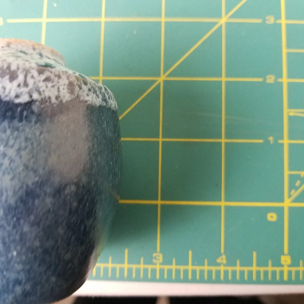 Ceramic Vase Blue Textured Décor Accent‎ Bud Vase Art Pottery Small